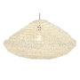 DKD Home Decor Lámpara de Techo de Fibra Trenzada Cruda 65x65x35 cm