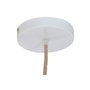 DKD Home Decor Lámpara de Techo de Fibra Trenzada Cruda 65x65x35 cm