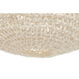 DKD Home Decor Lámpara de Techo de Fibra Trenzada Cruda 65x65x35 cm