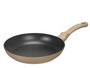 Kinvara Sarten Inducción Forjada 24 cm Aluminio EN601, Antiadherente, Mango Suave, Color Beige y Negro - Dimensiones 44.5x24.8x7 cm, Grosor Base 3.1 mm (Set de 6)