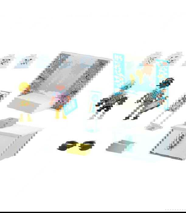 Playmobil Aula Virtual con Proyector, Pantalla, Gafas VR y Tablet para Aprendizaje Digital