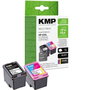 KMP Multipack de tinta 1741,4005 compatible con HP 62XL