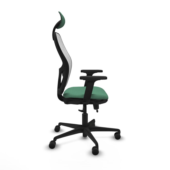 PIQUERAS Y CRESPO Silla de oficina Jorquera Verde esmeralda y Blanco
