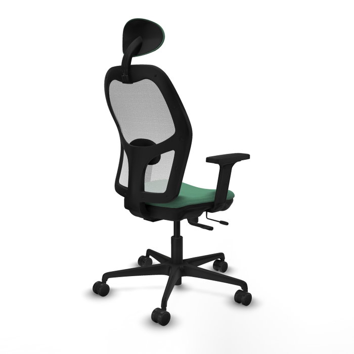 PIQUERAS Y CRESPO Silla de oficina Jorquera Verde esmeralda y Blanco