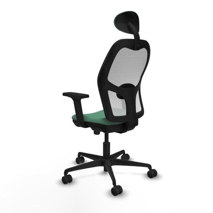 PIQUERAS Y CRESPO Silla de oficina Jorquera Verde esmeralda y Blanco