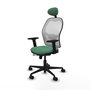 PIQUERAS Y CRESPO Silla de oficina Jorquera Verde esmeralda y Blanco