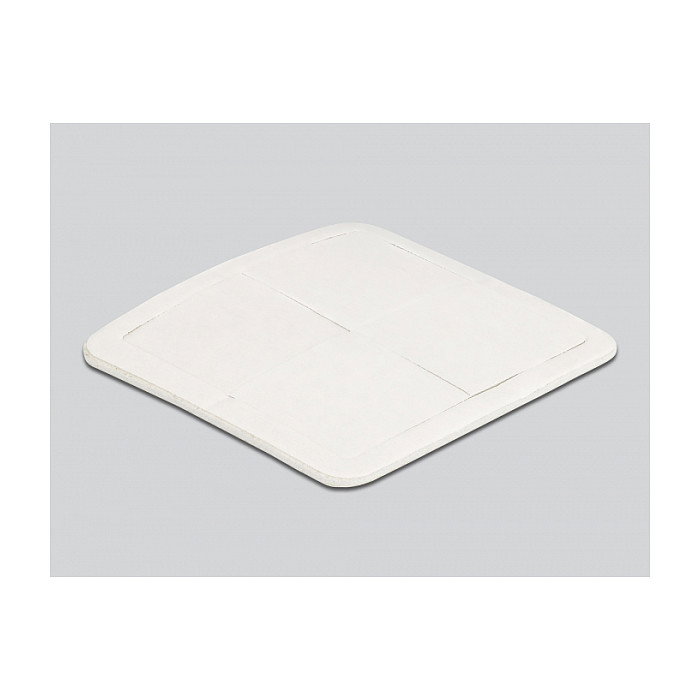 DeLOCK Organizador de Cables Clip, 2 Unidades, Blanco