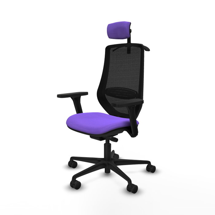 PIQUERAS Y CRESPO Silla de oficina Mardos con mecanismo Sincro/Traslack, Lila y Negro PIQUERAS Y CRESPO Silla de oficina Mardos con mecanismo Sincro/Traslack, Lila y Negro