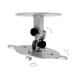 OMB Monoprojector Soporte de techo orientable ±30º, 360º, 15kg, plata