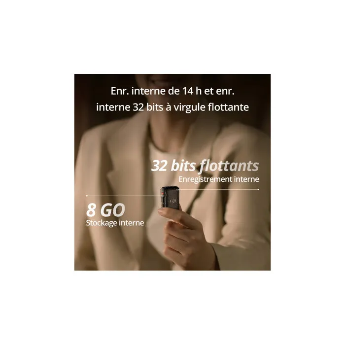 DJI Mic 2 Micrófono Inalámbrico con 2 Transmisores y 1 Receptor, Reducción de Ruido, 18h Batería - AAAIG34411