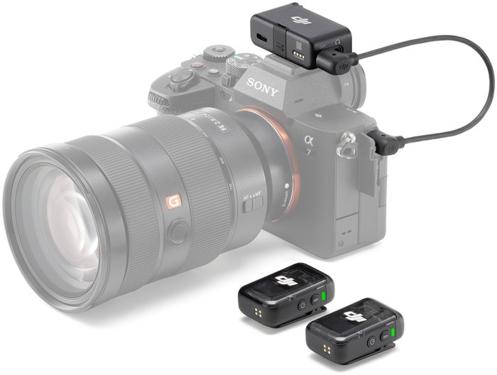 DJI Mic 2 - 2 transmisores + 1 receptor inalámbrico con reducción de ruido