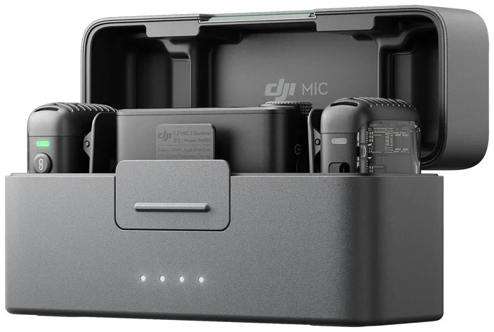 DJI Mic 2 - 2 transmisores + 1 receptor inalámbrico con reducción de ruido