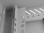 Lanberg Armario Rack de Pared 10'' 9U 300x300 Gris con Puerta de Vidrio