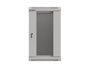 Lanberg Armario Rack de Pared 10'' 9U 300x300 Gris con Puerta de Vidrio