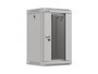 Lanberg Armario Rack de Pared 10'' 9U 300x300 Gris con Puerta de Vidrio