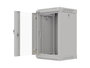 Lanberg Armario Rack de Pared 10'' 9U 300x300 Gris con Puerta de Vidrio
