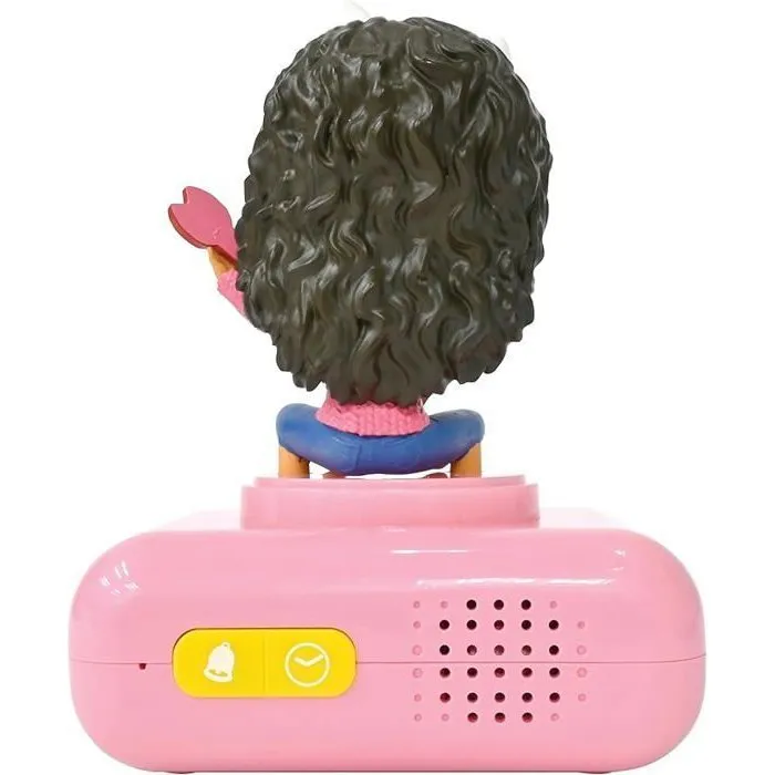 Lexibook AAABS07529 Reloj Despertador Digital con Luz Nocturna y Efectos de Sonido de Gabby y la Casa Mágica