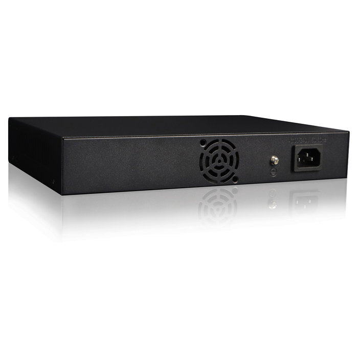 LevelOne Switch Gestionado GEP-1061, 8 Puertos Gigabit PoE+, 2 Puertos SFP, 125W PoE Budget, Montaje en Rack 19 Pulgadas
