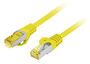 Lanberg Cable de red Cat6a S/FTP Amarillo 0,5 m PCF6A-10CU-0050-Y