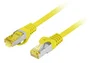 Lanberg Cable de Red PCF6A-10CU.0050-Y Cat.6a S/FTP (S-STP) LSZH Cobre 0.5m Amarillo