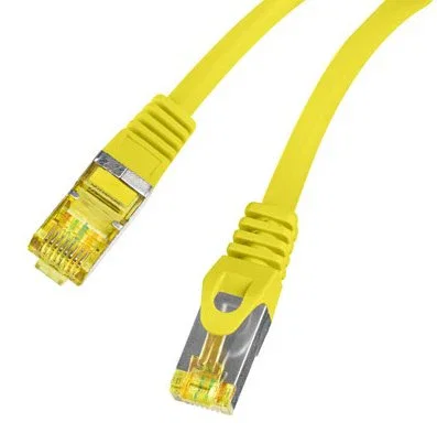 Lanberg Cable de red Cat6a S/FTP Amarillo 0,5 m PCF6A-10CU-0050-Y