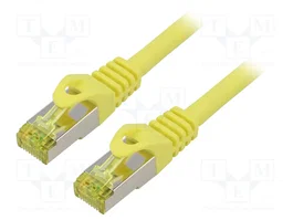 LANBERG Patch cord Cat 6a S/FTP 0,5m Amarillo RJ45