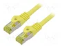 LANBERG Patch cord Cat 6a S/FTP 0,5m Amarillo RJ45