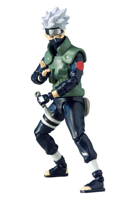 TOYNAMI Figura Kakashi Hatake Naruto Shippuden Series 1 Articulada 10cm con Accesorios TOYNAMI Figura Kakashi Hatake Naruto Shippuden Series 1 Articulada 10cm con Accesorios