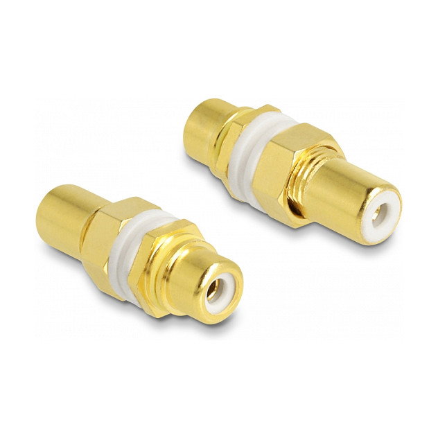 DeLOCK 64141 Adaptador de audio RCA hembra a hembra para instalación