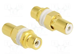 DeLOCK 64141 Adaptador de audio RCA hembra a hembra para instalación