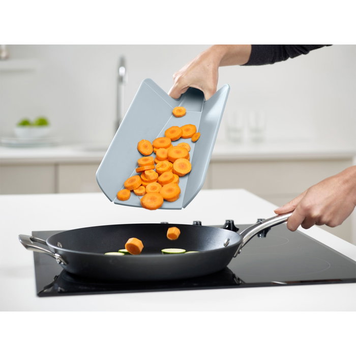 Joseph Joseph Chop2Pot Plus Set de 2 tablas de cortar azul, plegables, libres de BPA