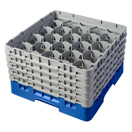 CAMBRO Cesta de lavado 20 comp. 5 alturas Azul