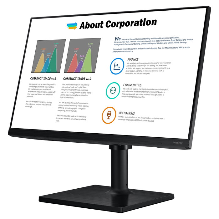 Samsung LF27T450FZU Monitor Profesional 27 pulgadas Full HD IPS