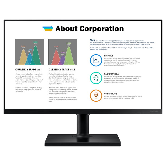 Samsung LF27T450FZU Monitor Profesional 27 pulgadas Full HD IPS