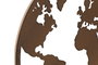 DKD Home Decor Decoración de Pared Metal Mapa Mundi