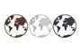 DKD Home Decor Decoración de Pared Metal Mapa Mundi