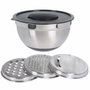 Excellent Houseware Ensaladera + 3 Ralladores 25 x 25 x 14 cm