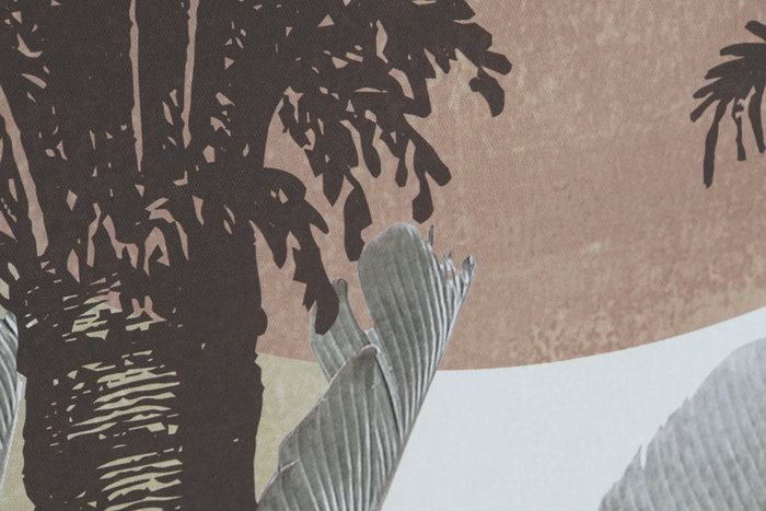 Cuadro DKD Home Decor 84 x 4,5 x 123 cm Palmeras Colonial (2 Unidades)