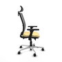PIQUERAS Y CRESPO Silla de oficina Haches con mecanismo Sincro/Traslack Crema y Gris