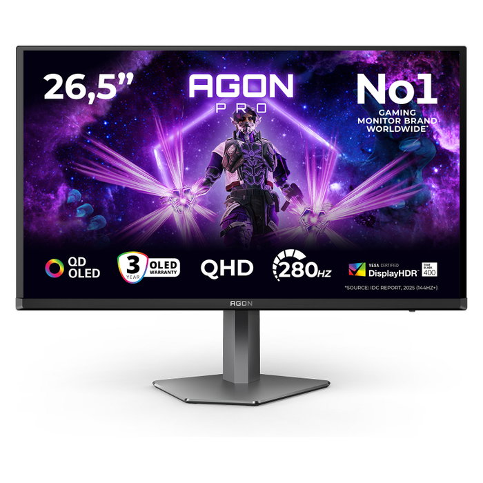 AOC AGON PRO AG276QZD2 Monitor Gaming QD-OLED 27 pulg QHD 240Hz