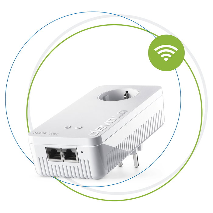Devolo Magic 2 WiFi next Single Adaptador Powerline 2400 Mbit/s WiFi 5 Devolo Magic 2 WiFi next Single Adaptador Powerline 2400 Mbit/s WiFi 5