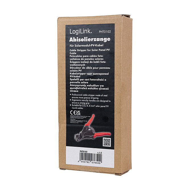 LogiLink Alicates pelacables para paneles solares PV 2.5/4.0/6.0mm
