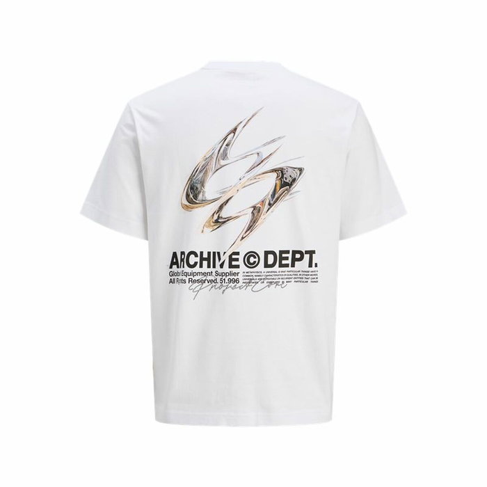 Camiseta de Manga Corta Hombre Jack & Jones Jcodynamic Dust Ss Crew Blanco 10-12 Años