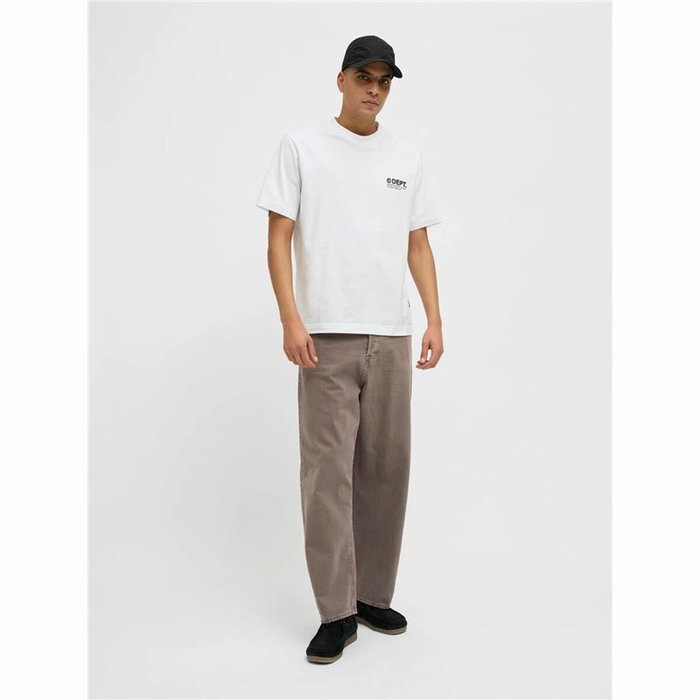 Camiseta de Manga Corta Hombre Jack & Jones Jcodynamic Dust Ss Crew Blanco 10-12 Años