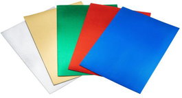 FAIBO Pack de 3 láminas de goma eva metalizada oro 40x60