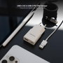 Nanocable Cargador de Pared 25W con USB-C PD y USB-A QC - Blanco