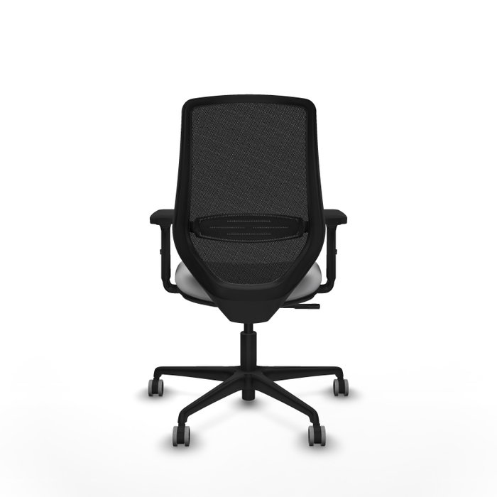 PIQUERAS Y CRESPO Silla de oficina Mardos con mecanismo Sincro, Gris claro y Negro