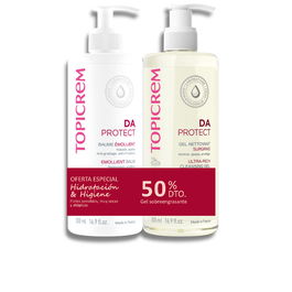 Topicrem Pack Bálsamo Emoliente 500ml + Gel Limpiador 500ml (2pz) Hidratante Corporal