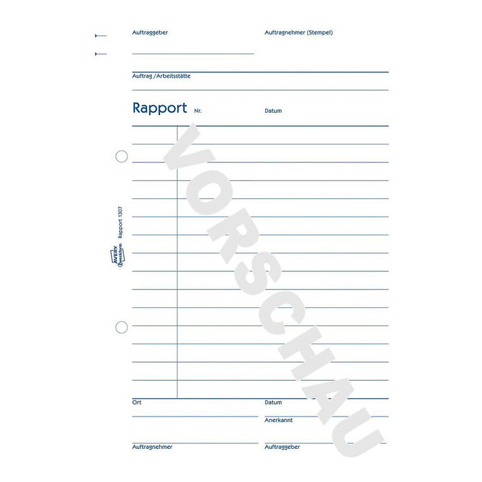 AVERY Zweckform Rapport Formularbuch 1307 AVERY Zweckform Rapport Formularbuch 1307