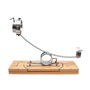 3 Claveles Jamonero Basculante 360° Giratorio, Soporte Jamonero Profesional con Bloqueo Automático, 50 x 19,5 cm